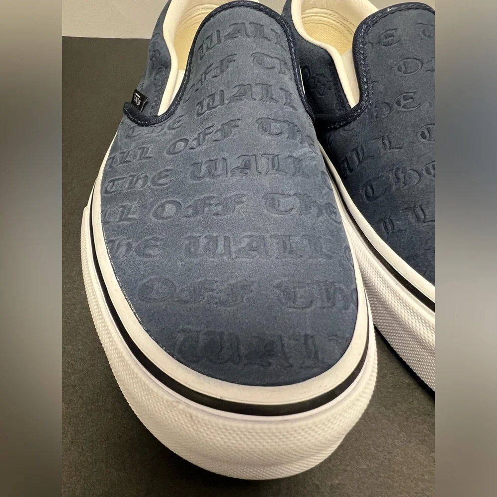 Vans- Blue/White,‎ Men Size:7.5, Womens Size:9, New with tag, no box